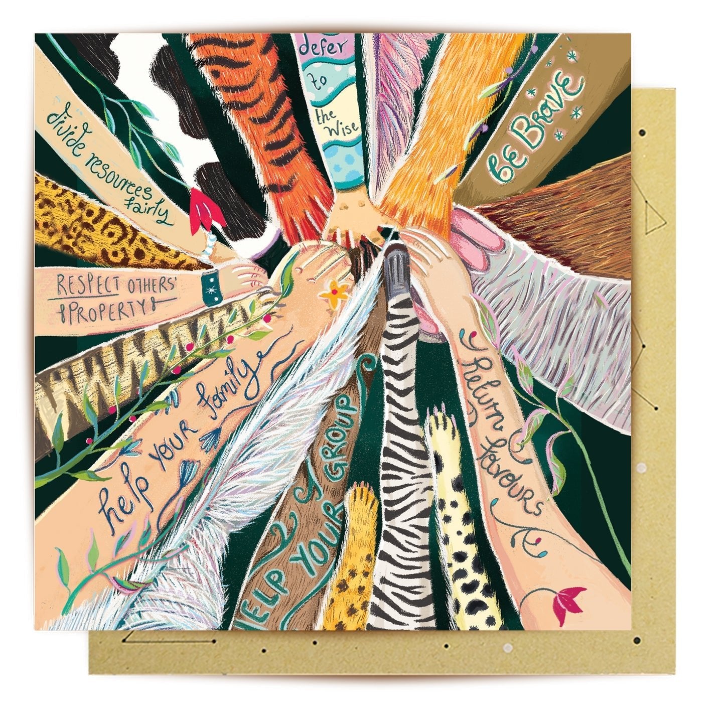 Together We Stand Greeting Card - Mu Shop