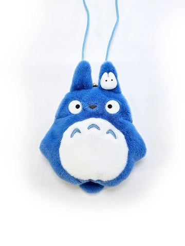 TOTORO BLUE FLUFFY PURSE - Mu Shop