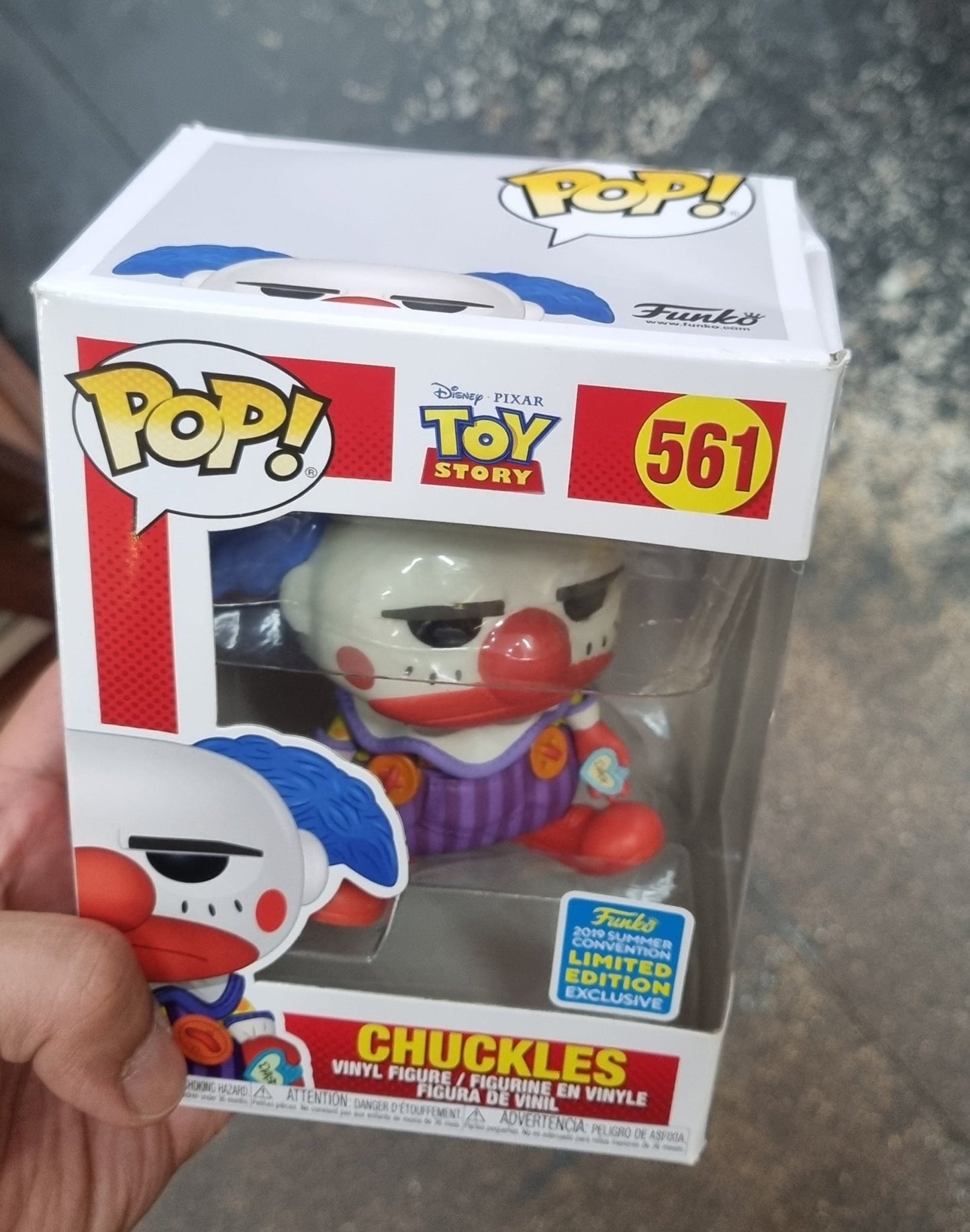 Toy Story - Chuckles # 561 SDCC 2019 Pop! Vinyl (Damaged Box) - Mu Shop