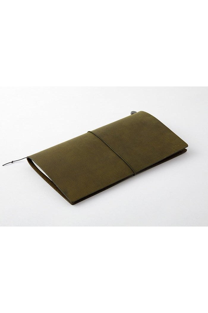 Traveler's Notebook - Olive, Regular Size, Starter kit - Mu Shop