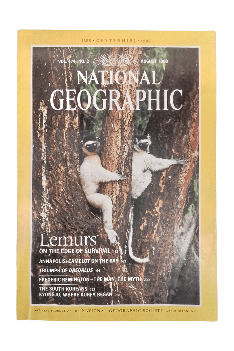 Vintage National Geographic August 1988 - Mu Shop