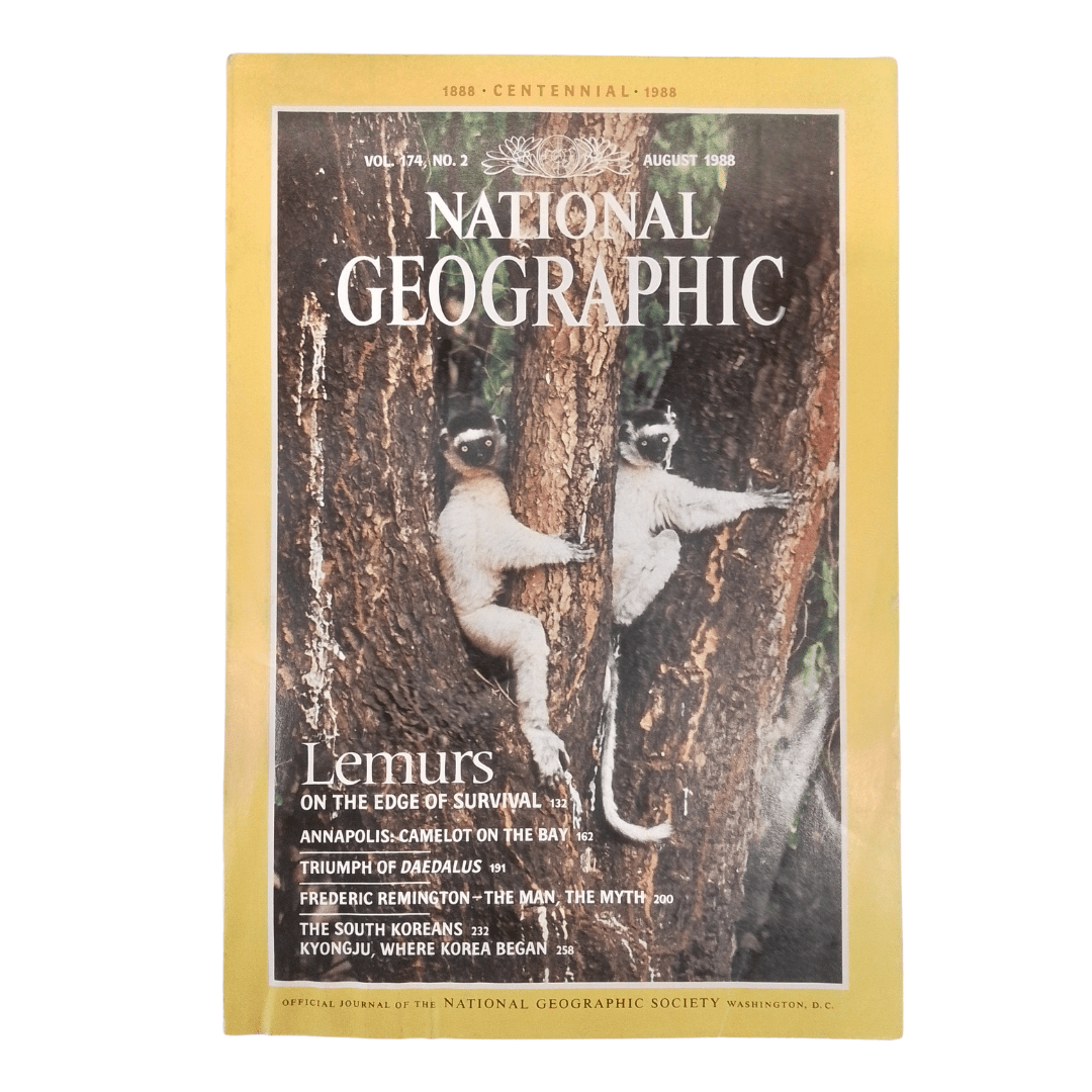 Vintage National Geographic August 1988 - Mu Shop