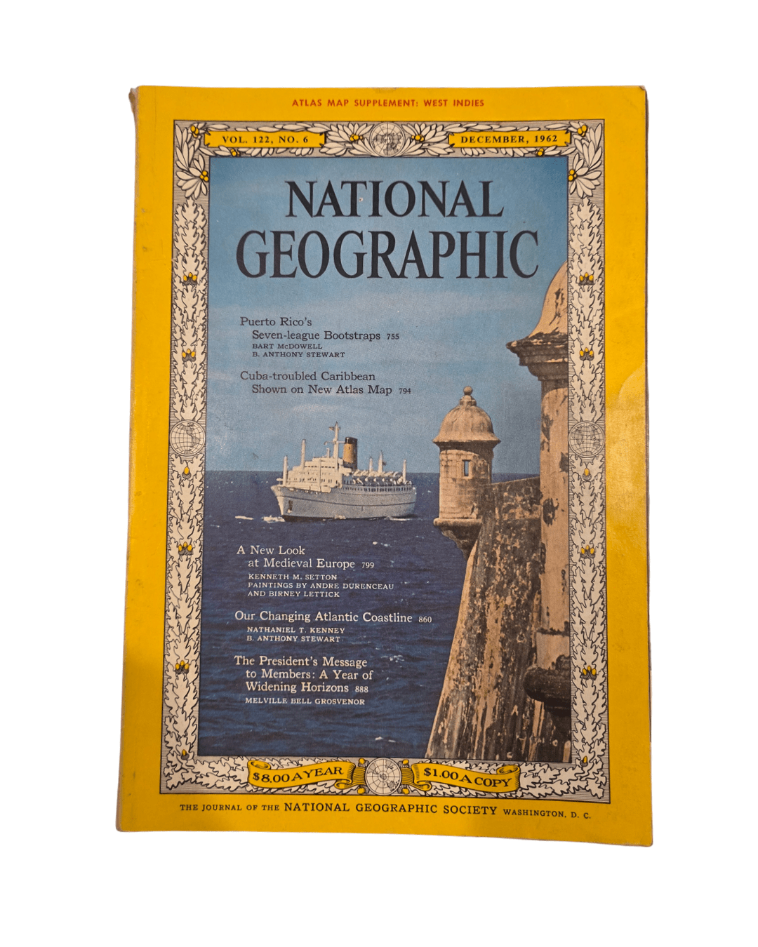 Vintage National Geographic december 1962 - Mu Shop