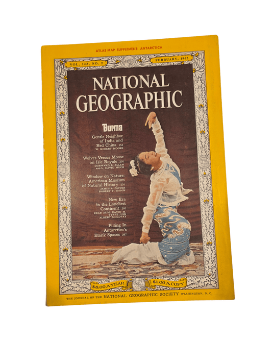 Vintage National Geographic february 1963 - Mu Shop
