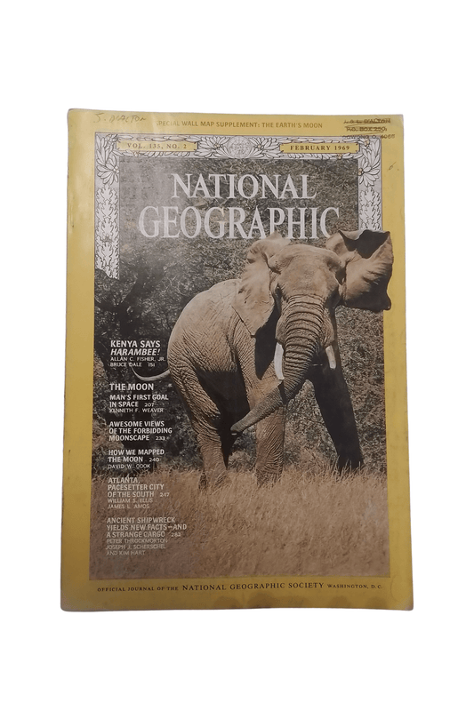 Vintage National Geographic February 1969 - Mu Shop