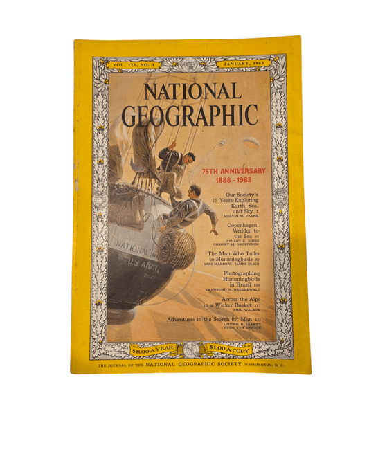 Vintage National Geographic january 1963 - Mu Shop
