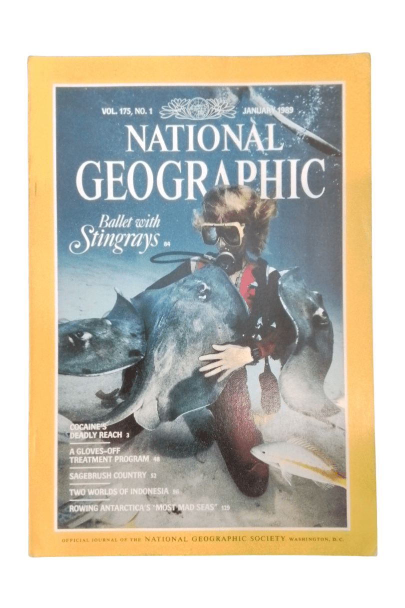 Vintage National Geographic January 1989 - Mu Shop