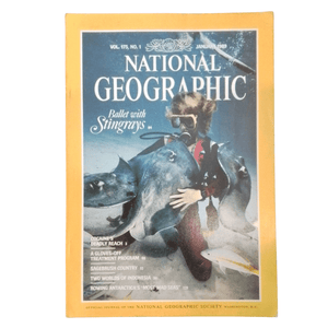 Vintage National Geographic January 1989 - Mu Shop