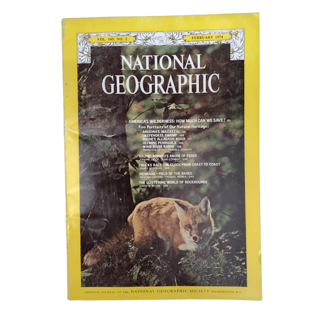 Vintage National Geographic Magazine February 1974 - Mu Shop