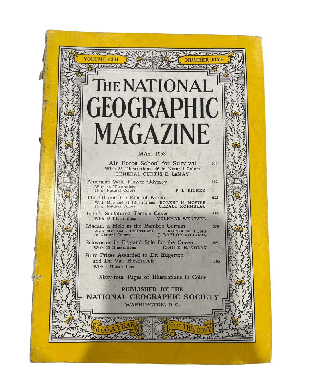 Vintage National Geographic May 1953 - Mu Shop