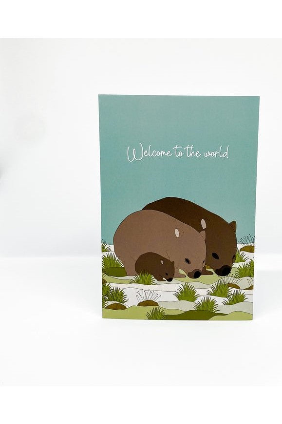 Welcome Wombat Card - Mu Shop