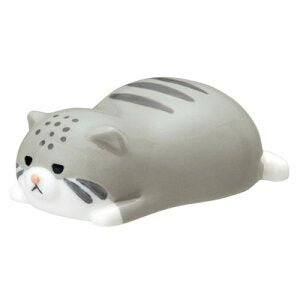 Wild Cat Chopstick Holder Grey - Mu Shop