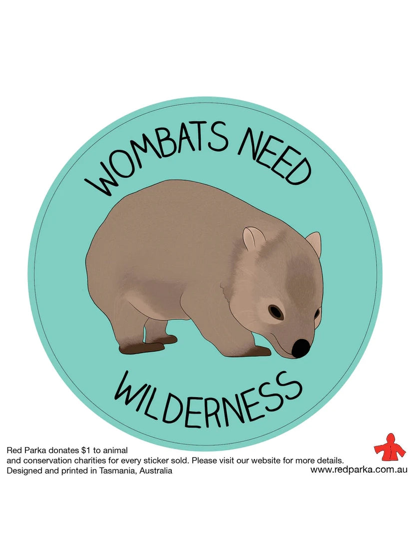 Wombats Need Wilderness Sticker