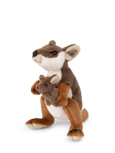 WWF Wallaby with Joey - 19cm - Mu Shop