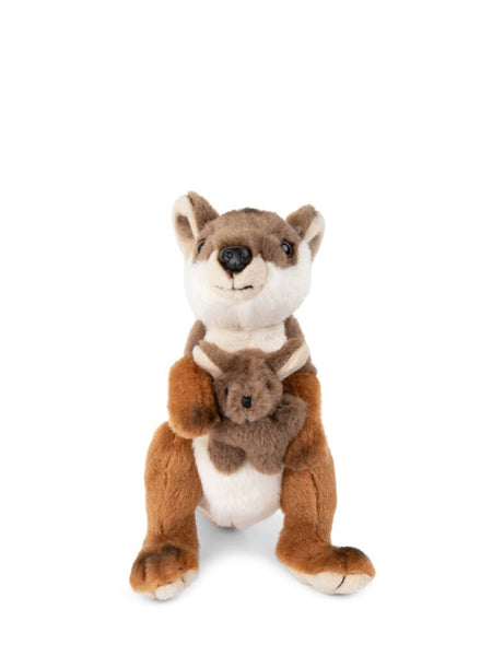 WWF Wallaby with Joey - 19cm - Mu Shop