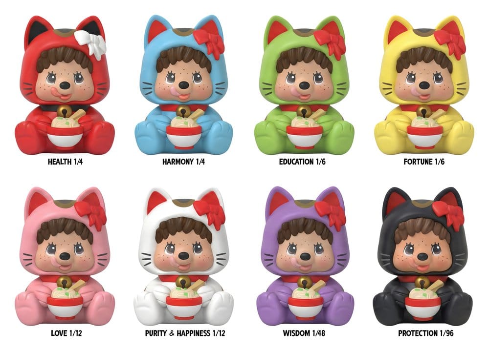 ROKIMOTO MONCHHICHI LUCKY CAT MYSTERY BOX RAMEN CUP