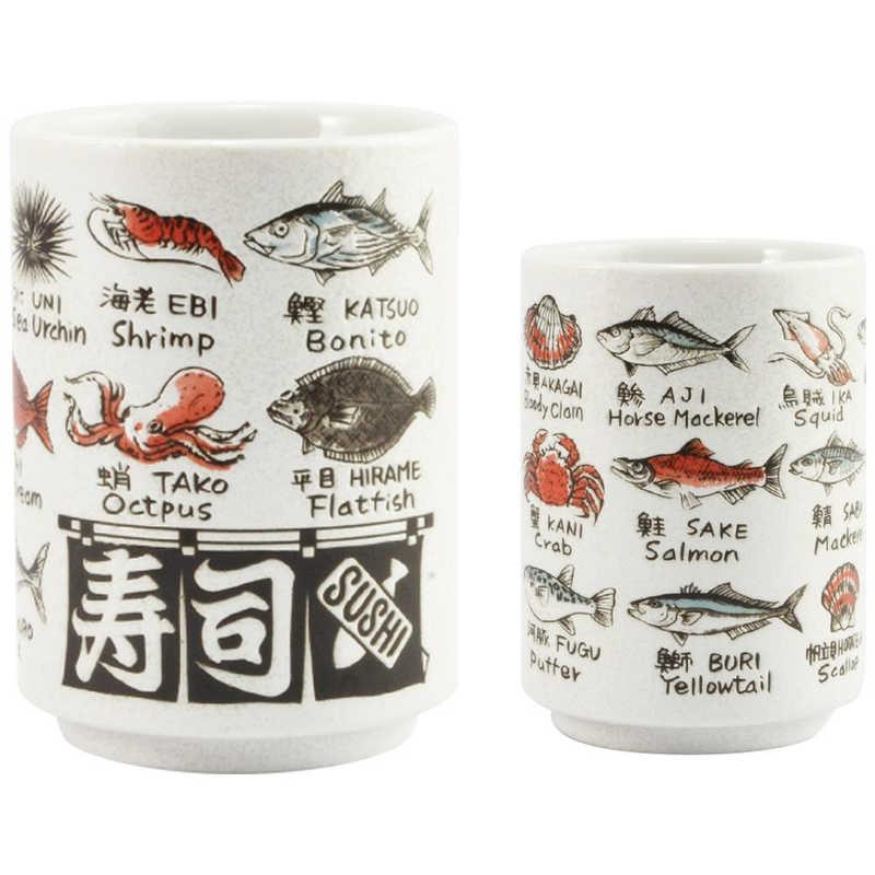 Yamato Sushi Teacup - Fish Pattern 280ml