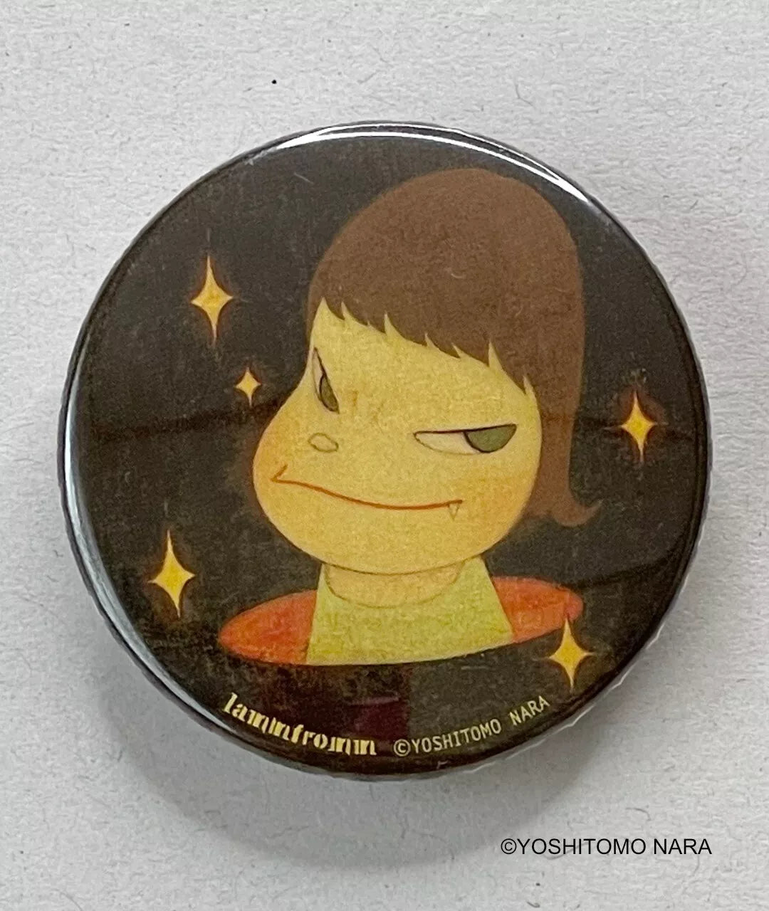 Yoshitomo Nara Tin Badge / Can Badge / Brooch [Little star] Large - Mu Shop