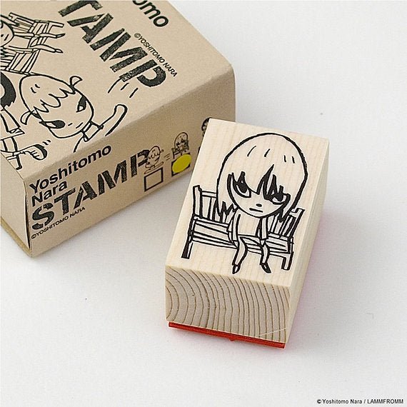 Yositomo Nara Wooden Stamp Bench (M) - Mu Shop