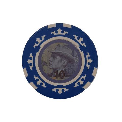 $10 Australia Currency Poker Chip (Blue) - Mu Shop