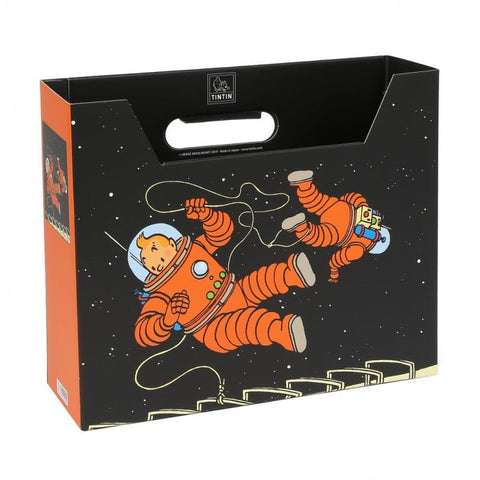 A4 Tintin File Box - The Adventures of Tintin on the Moon - Mu Shop