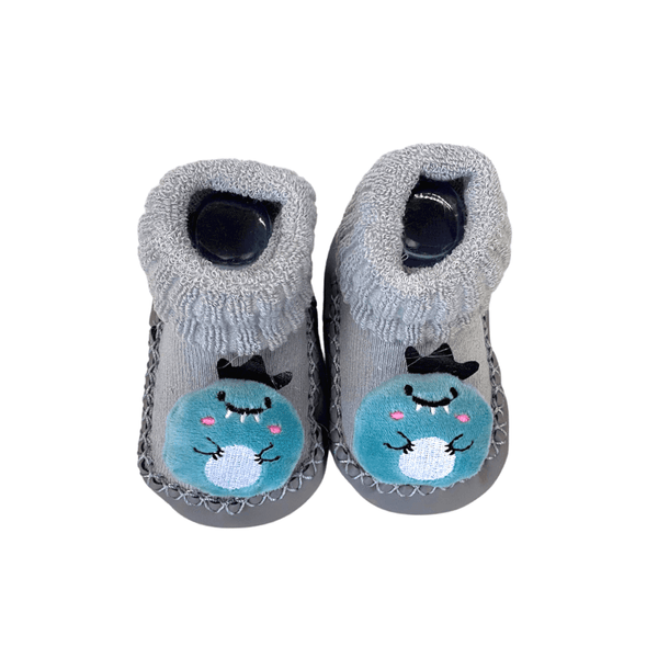 Aini Bear Kid’s Socks - Green (0-6 months) - Mu Shop