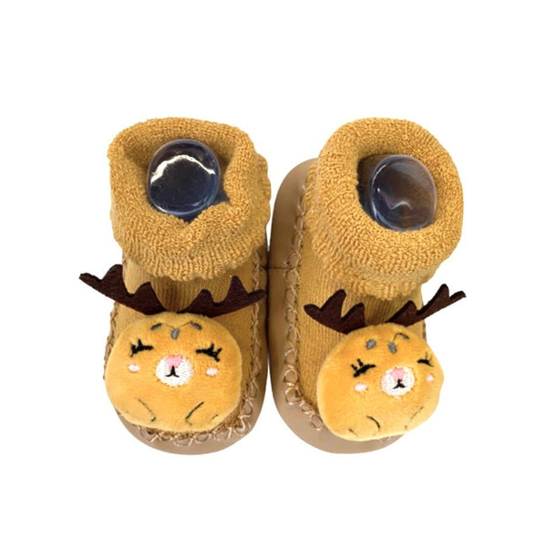 Aini Bear Kid’s Socks - Yellow (12-18 months) - Mu Shop