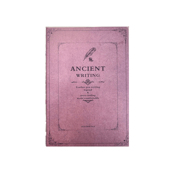 Ancient Writing Notebook (142 x 208 mm) - Pink - Mu Shop