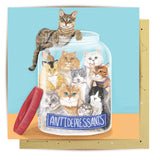 Antidepressant Cats Greeting Card - Mu Shop
