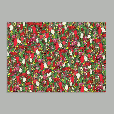 Aussie Flowers Wrapping Paper - Mu Shop