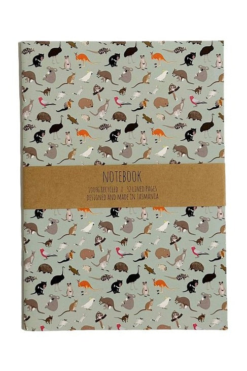 Australian Animals Notebook A5 - Mu Shop