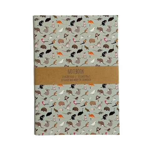 Australian Animals Notebook A5 - Mu Shop