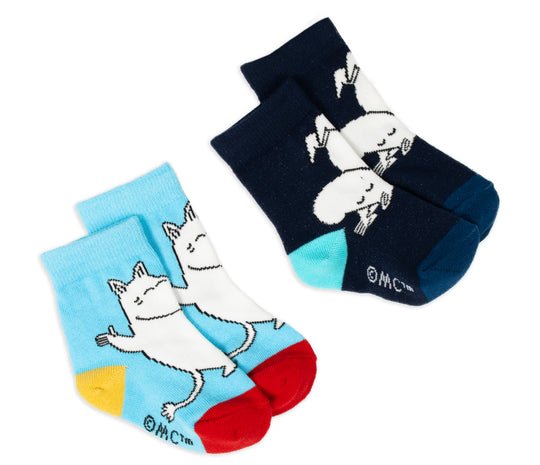 Baby Double Pack Moomintroll Socks (EU 19-21) - Mu Shop