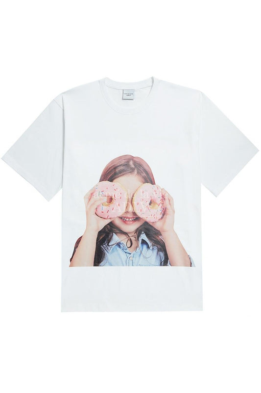 BABY FACE White DonutS3 Adult T-shirt Size 2 - Mu Shop