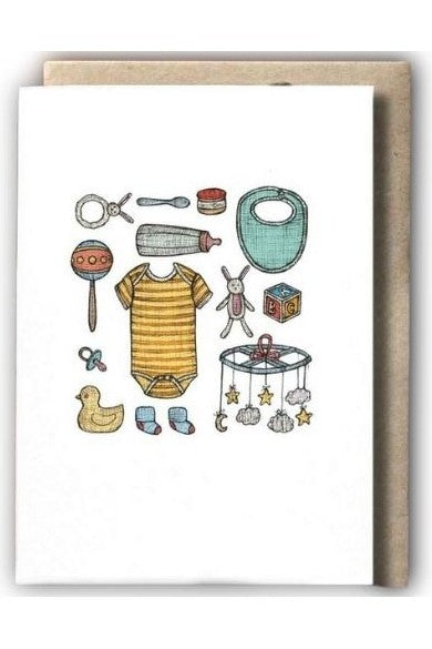 Baby Keepsakes Greeting Card - Mu Shop