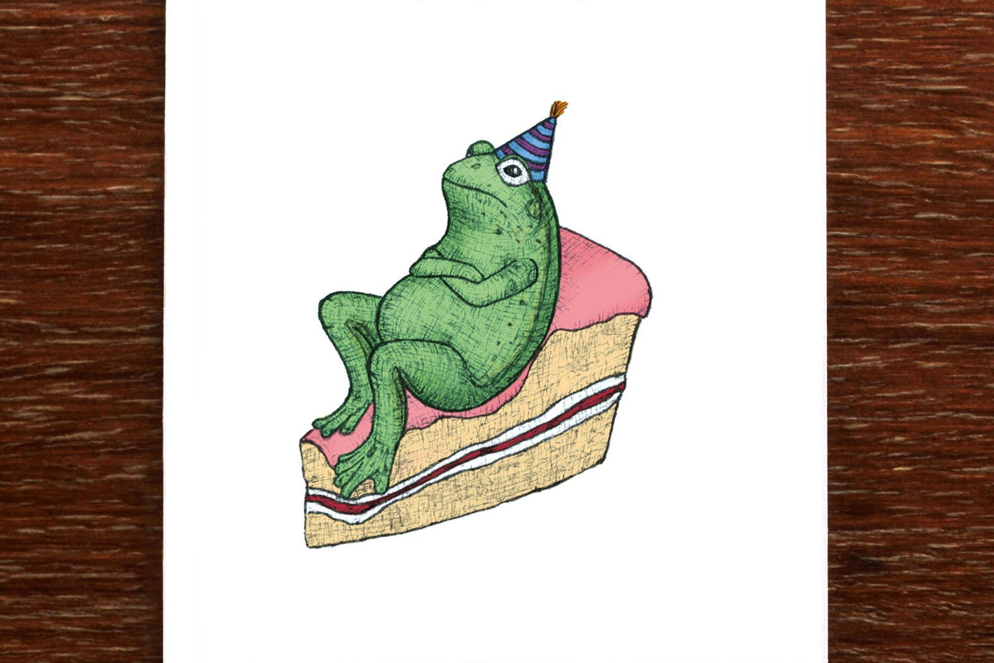 Birthday Frog - Birthday Card - Mu Shop