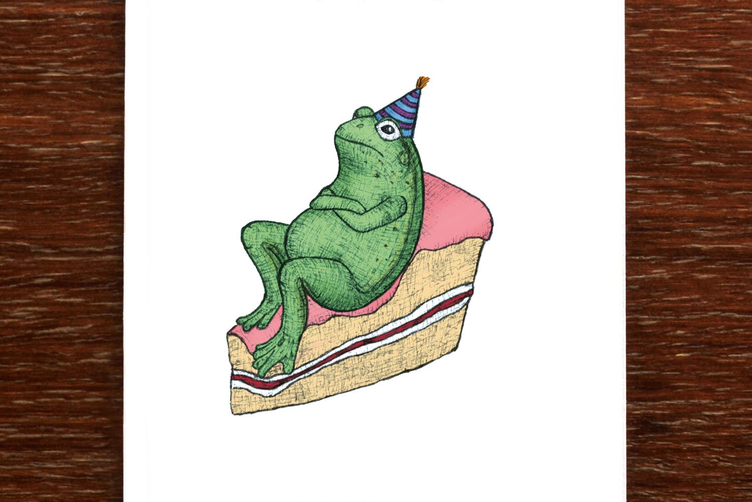 Birthday Frog - Birthday Card - Mu Shop