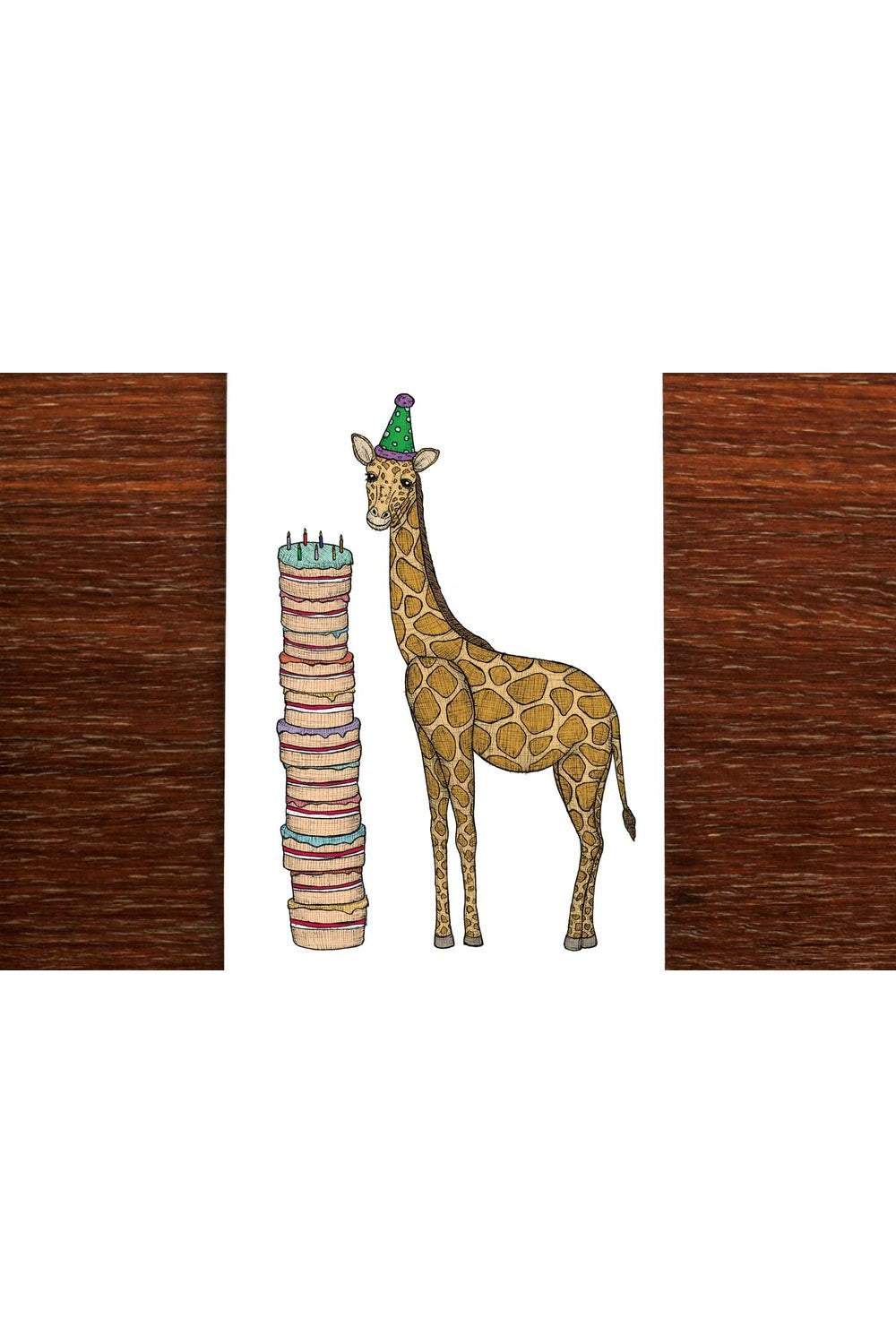 Birthday Giraffe - Birthday Card - Mu Shop