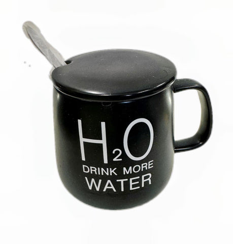 Black Drink More Water Mug - Mu Shop