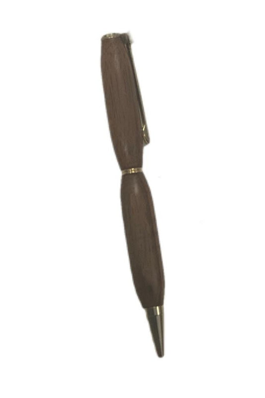 Black Wood Wood Tiwst Action Ball Piont Pen - Mu Shop