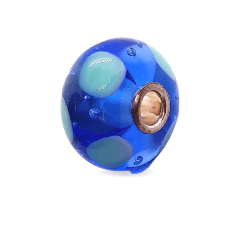 Blue and Mint Pattern Unique Bead #1086 - Mu Shop