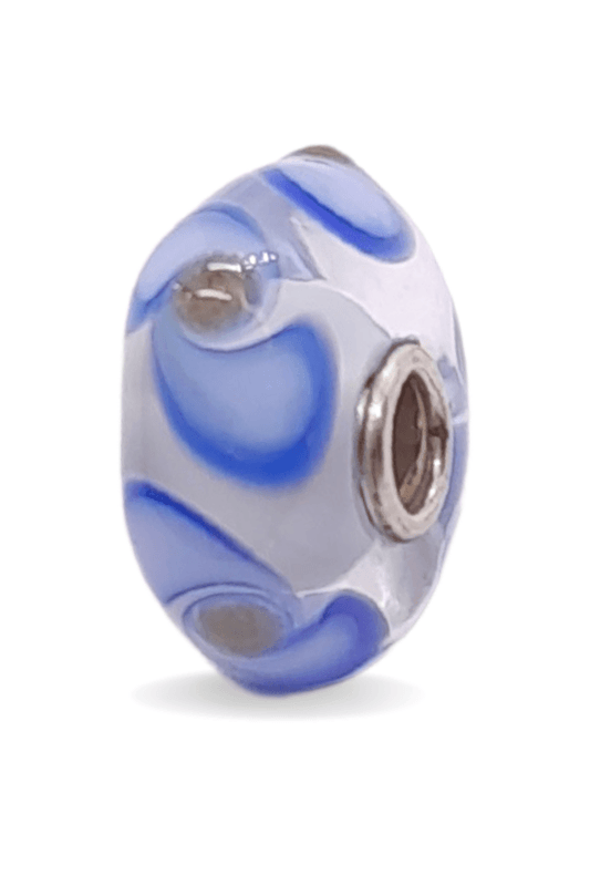 Blue Droplets Pattern Unique Bead #1251 - Mu Shop