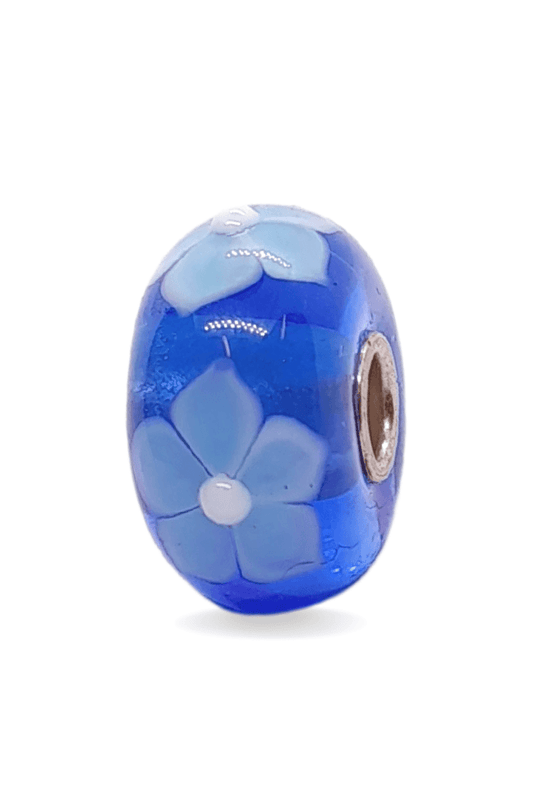 Blue Flower Pattern Unique Bead #1284 - Mu Shop