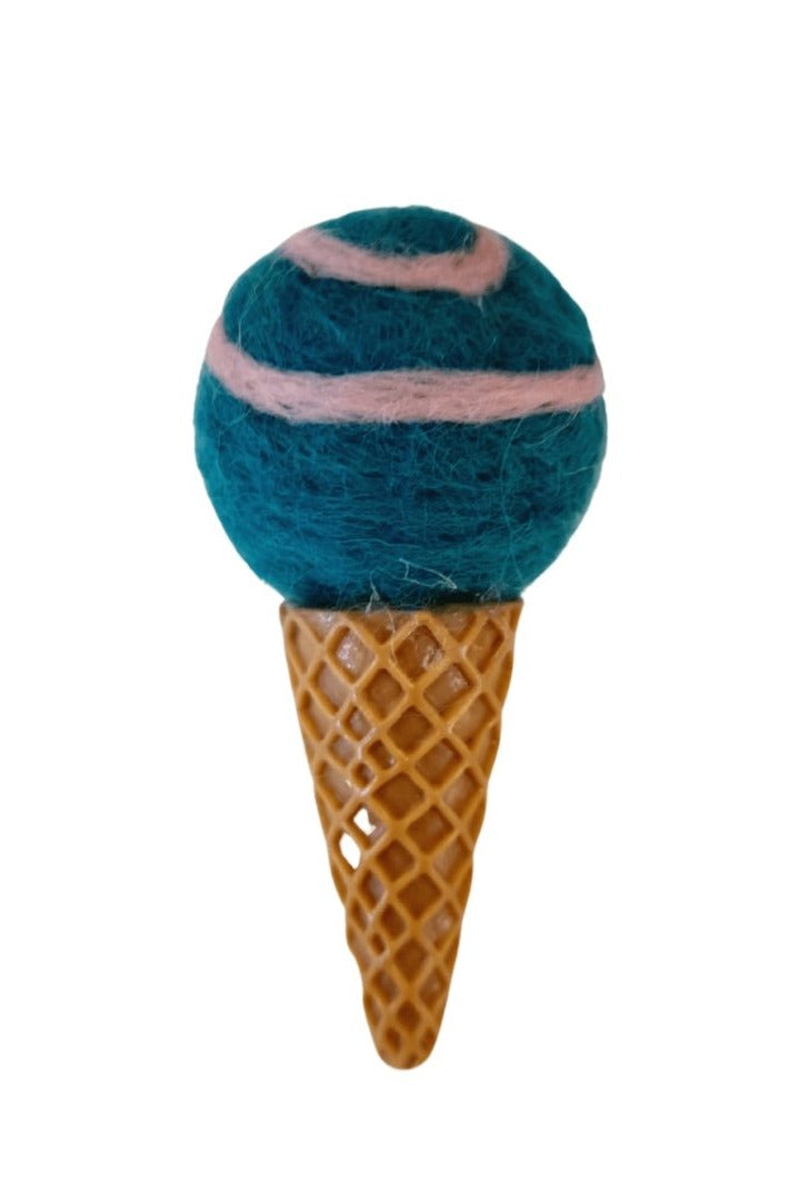 Blue ice cream Brooch - Mu Shop