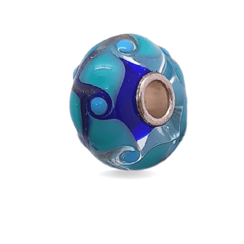 Blue Pattern Unique Bead #1069 - Mu Shop