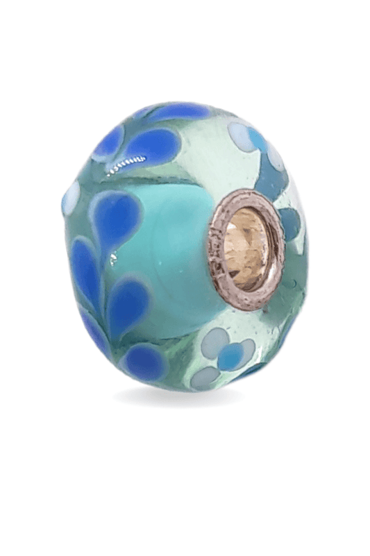 Blue Pinnate Unique Bead #1054 - Mu Shop