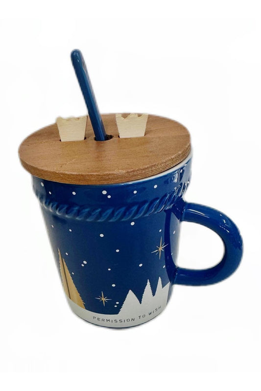 Blue Snow Mug - Mu Shop