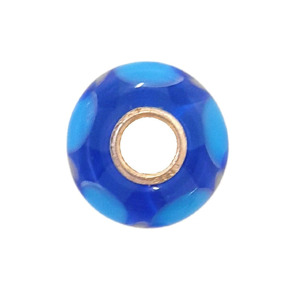 Blue Transparent Bead with Dots Universal Unique Bead #1412 - Mu Shop