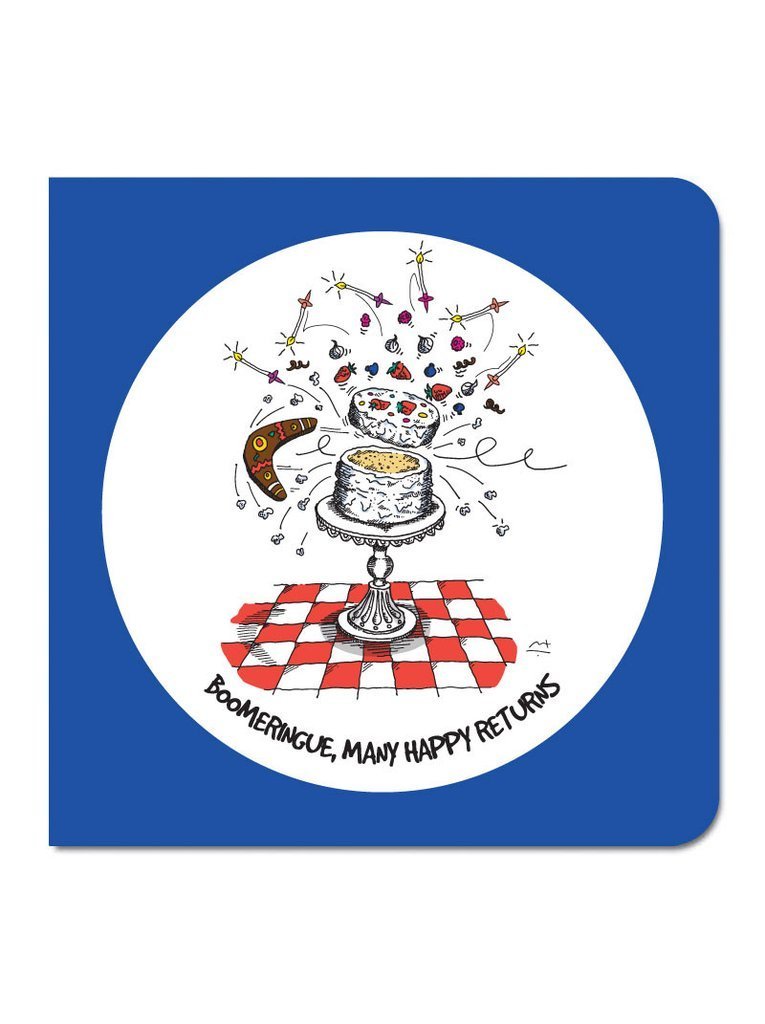 Boomeringue, many happy returns Greeting Card - Mu Shop