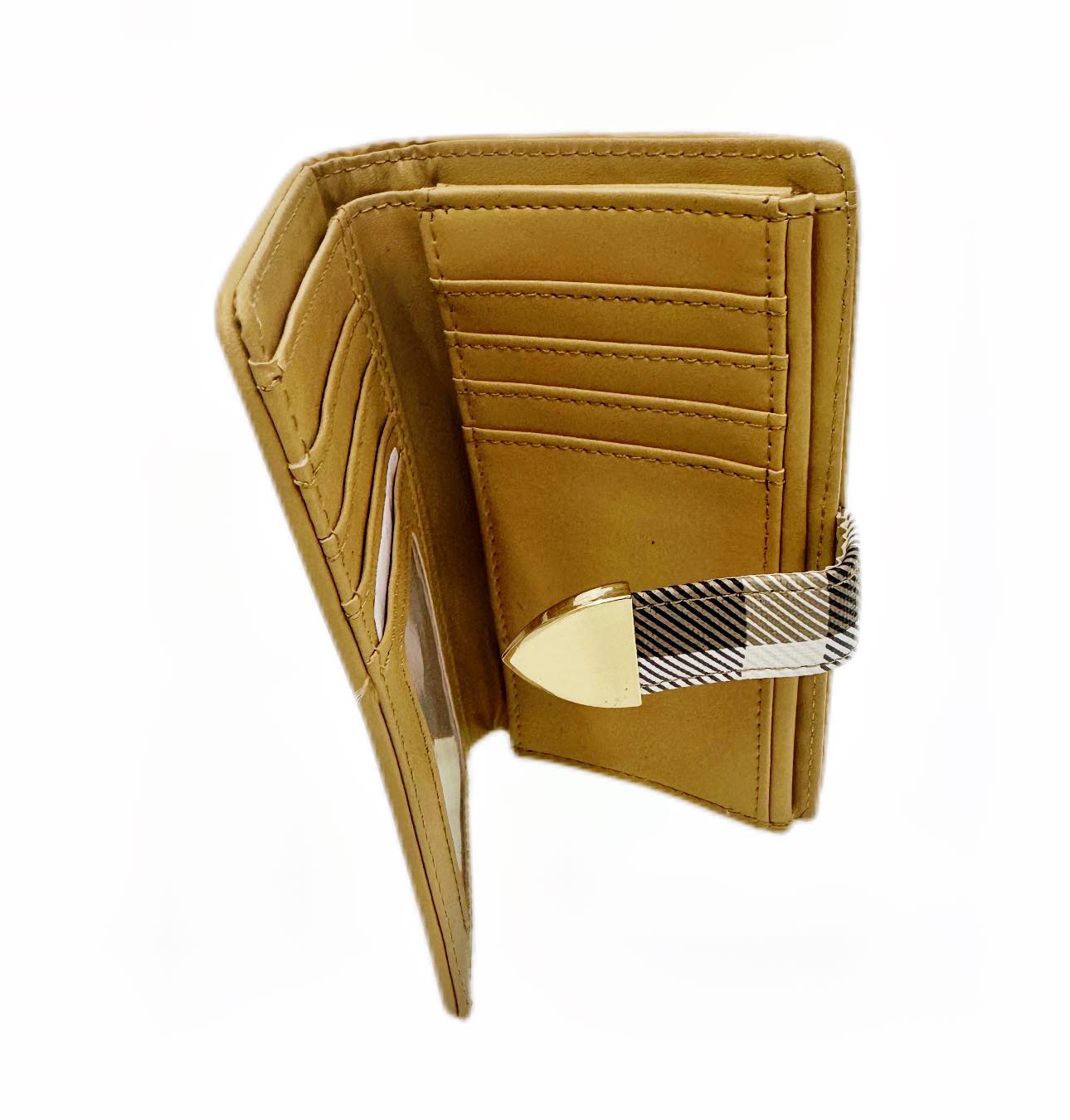 Brown Chess Flap Wallet - Mu Shop